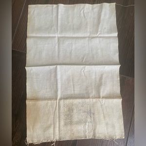 Vintage Linen with Stamped Scottie Dog Scene to Embroider